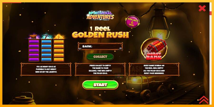 1 Reel Golden Rush macchina da gioco per soldi, immagine 1