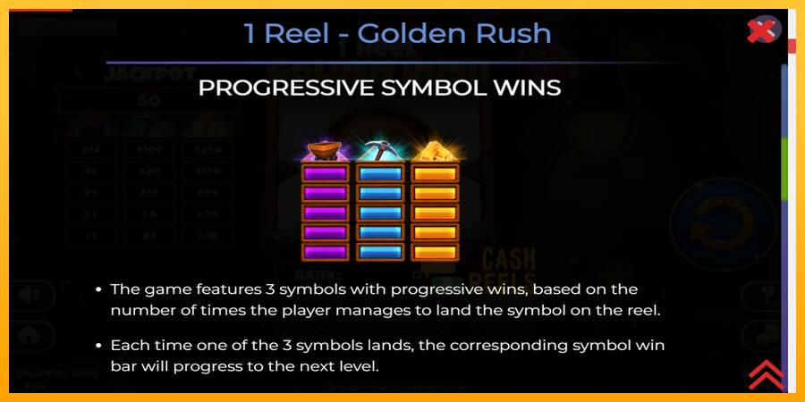 1 Reel Golden Rush macchina da gioco per soldi, immagine 5