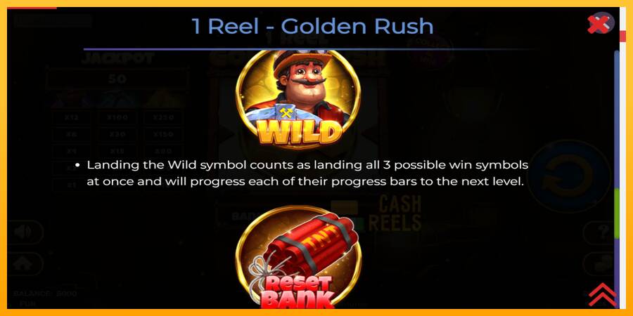 1 Reel Golden Rush macchina da gioco per soldi, immagine 6