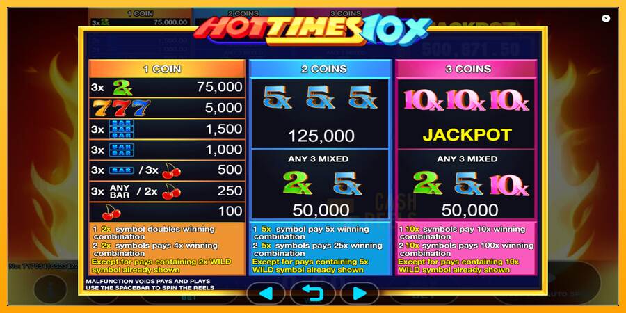 Hot Times 10x macchina da gioco per soldi, immagine 5