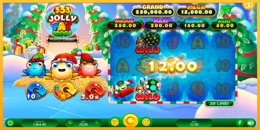 333 Jolly Fat Frogs Power Combo macchina da gioco per soldi, immagine 5