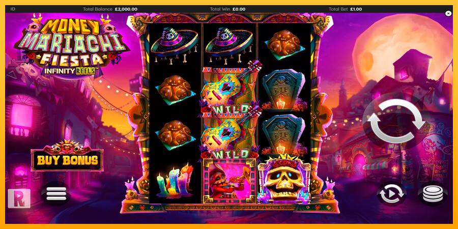 Money Mariachi Fiesta Infinity Reels macchina da gioco per soldi, immagine 1