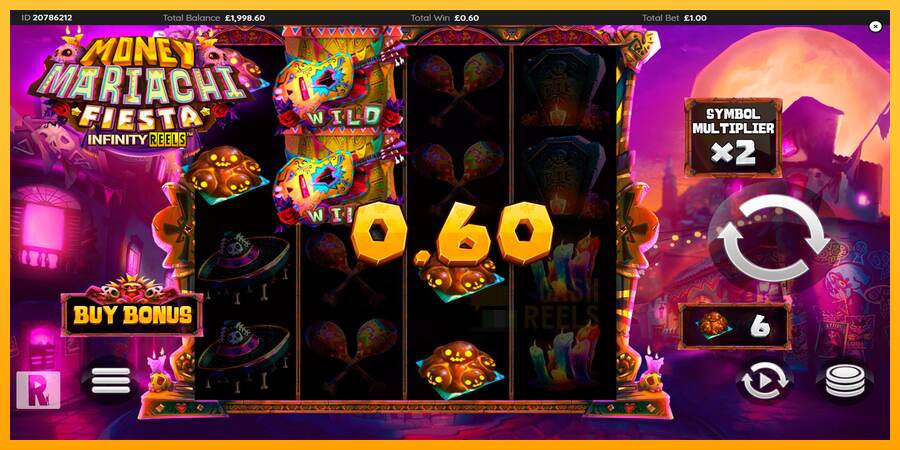 Money Mariachi Fiesta Infinity Reels macchina da gioco per soldi, immagine 2