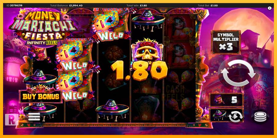 Money Mariachi Fiesta Infinity Reels macchina da gioco per soldi, immagine 3