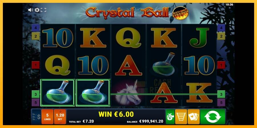 Crystal Ball Red Hot Firepot macchina da gioco per soldi, immagine 3