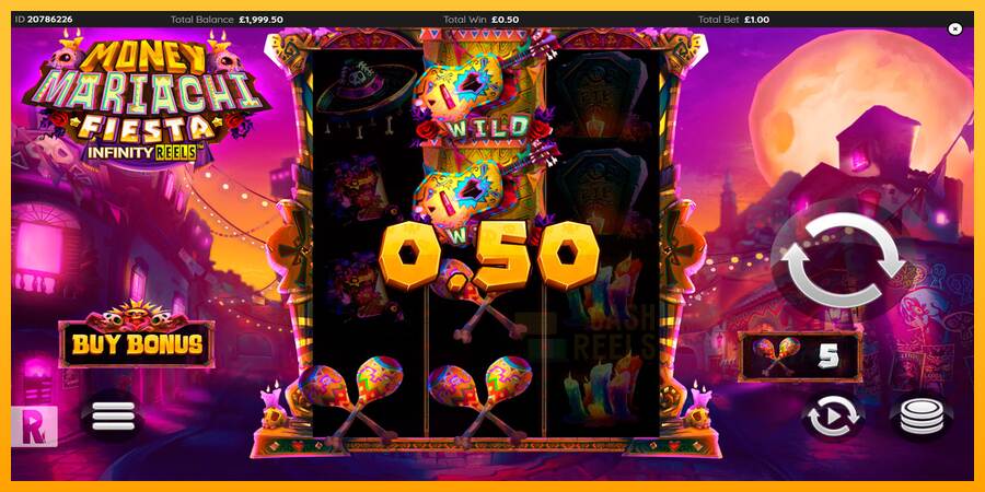 Money Mariachi Fiesta Infinity Reels macchina da gioco per soldi, immagine 5