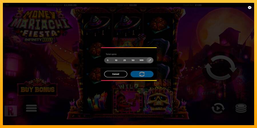 Money Mariachi Fiesta Infinity Reels macchina da gioco per soldi, immagine 6