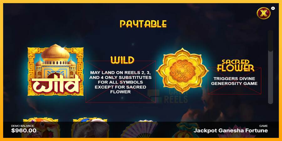 Jackpot Ganesha Fortune macchina da gioco per soldi, immagine 5