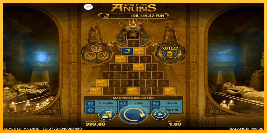 Scale of Anubis macchina da gioco per soldi, immagine 2