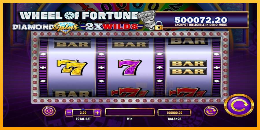 Wheel of Fortune Diamond Spins 2x Wilds macchina da gioco per soldi, immagine 1