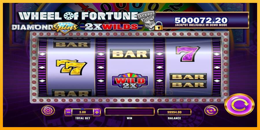 Wheel of Fortune Diamond Spins 2x Wilds macchina da gioco per soldi, immagine 2