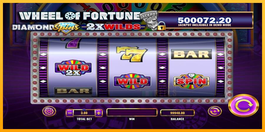 Wheel of Fortune Diamond Spins 2x Wilds macchina da gioco per soldi, immagine 3