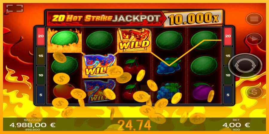 20 Hot Strike Jackpot macchina da gioco per soldi, immagine 4