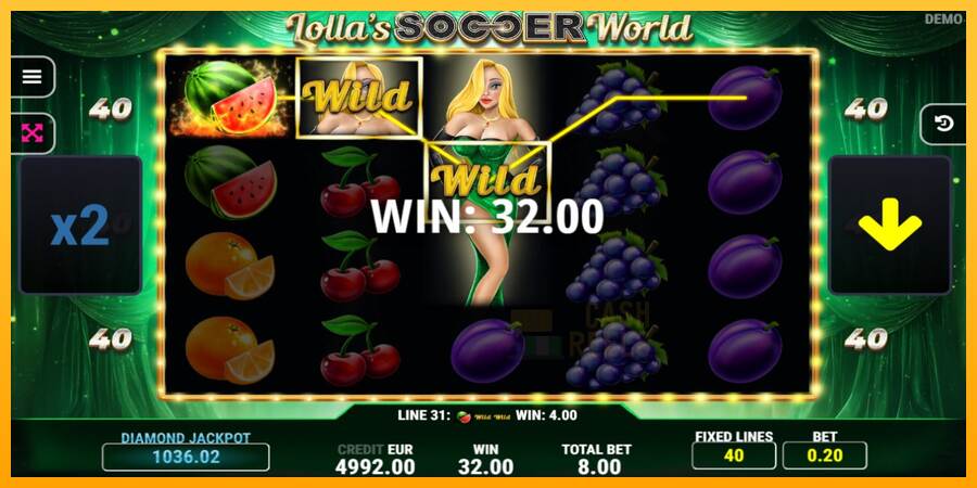 Lollas Soccer World macchina da gioco per soldi, immagine 2