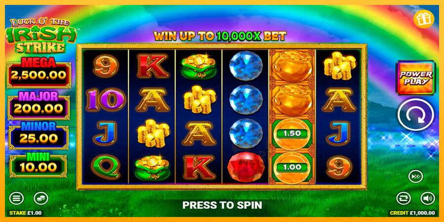 Luck O The Irish Strike macchina da gioco per soldi, immagine 1