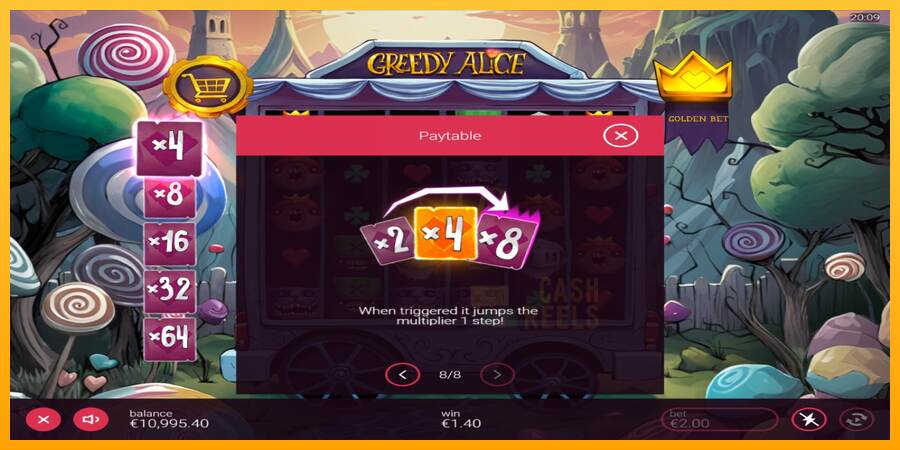 Greedy Alice macchina da gioco per soldi, immagine 7