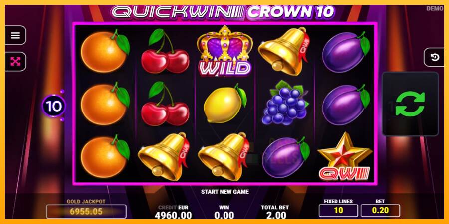 Quick Win Crown 10 macchina da gioco per soldi, immagine 2