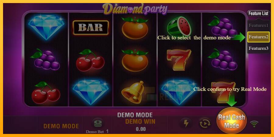 Diamond Party macchina da gioco per soldi, immagine 2