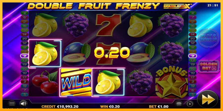 Double Fruit Frenzy DoubleMax macchina da gioco per soldi, immagine 4