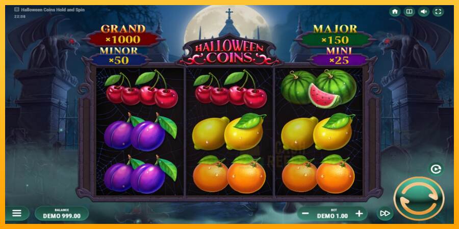 Halloween Coins Hold and Spin macchina da gioco per soldi, immagine 2