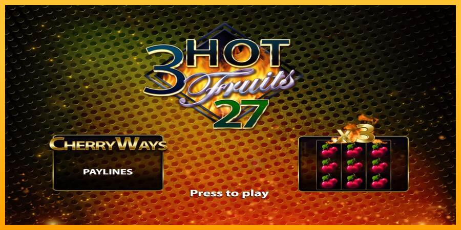 3 Hot Fruits 27 macchina da gioco per soldi, immagine 1