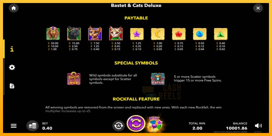 Bastet & Cats Deluxe macchina da gioco per soldi, immagine 5