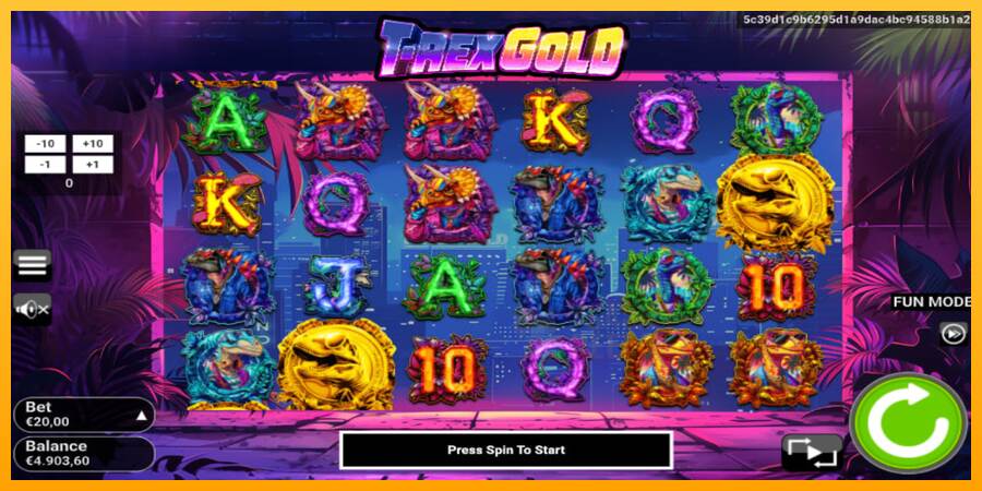 T-Rex Gold macchina da gioco per soldi, immagine 2