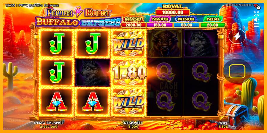 Power Boost: Buffalo Express macchina da gioco per soldi, immagine 2