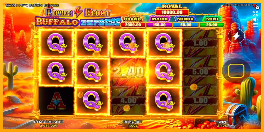 Power Boost: Buffalo Express macchina da gioco per soldi, immagine 4