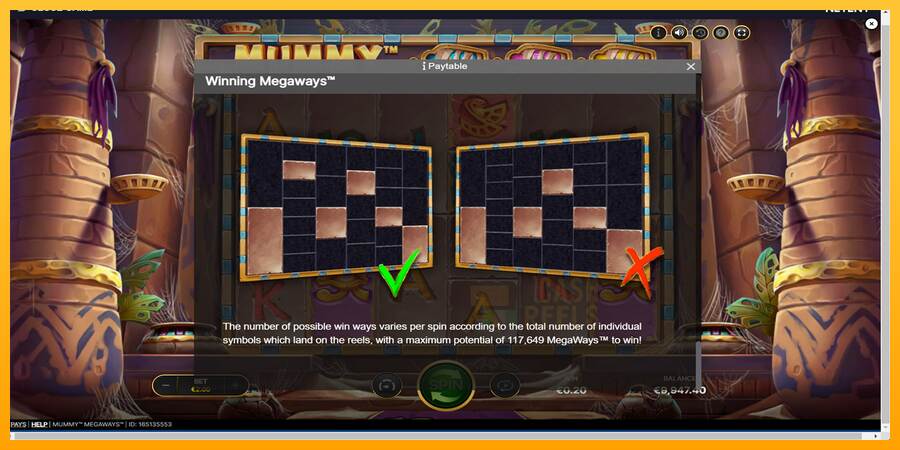 Mummy Megaways macchina da gioco per soldi, immagine 7