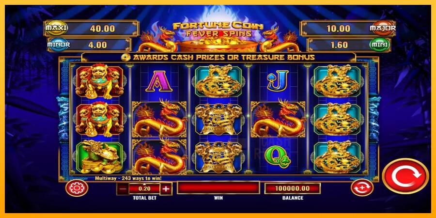 Fortune Coin Fever Spins macchina da gioco per soldi, immagine 1