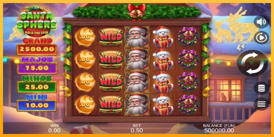 Santa Sphere: Hold the Spin macchina da gioco per soldi, immagine 1