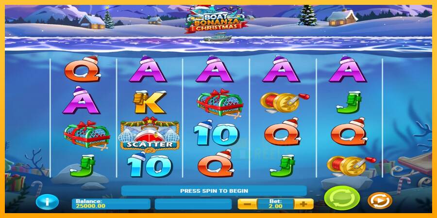 Boat Bonanza Christmas macchina da gioco per soldi, immagine 1