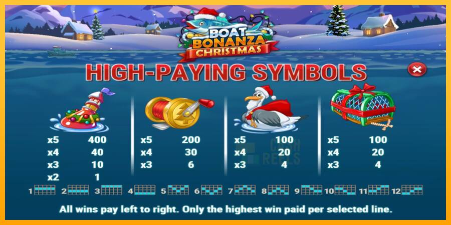 Boat Bonanza Christmas macchina da gioco per soldi, immagine 5