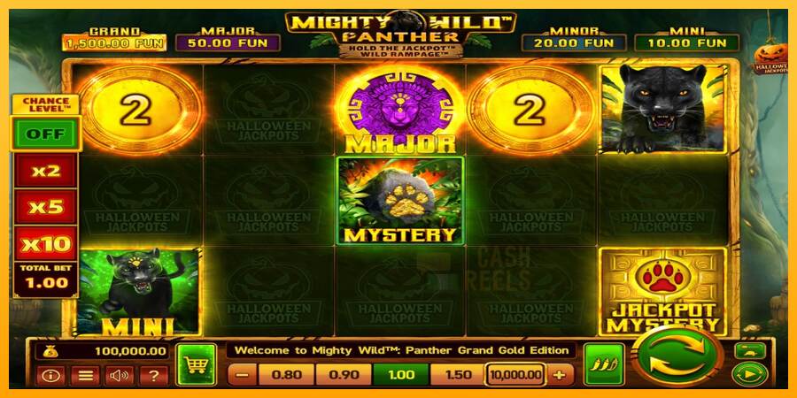 Mighty Wild: Panther Grand Gold Edition Halloween Jackpots macchina da gioco per soldi, immagine 1