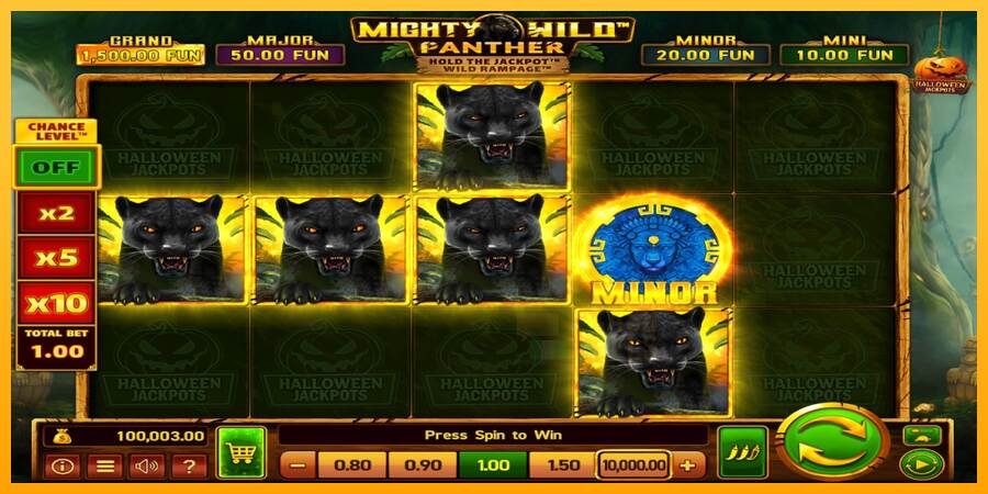 Mighty Wild: Panther Grand Gold Edition Halloween Jackpots macchina da gioco per soldi, immagine 2