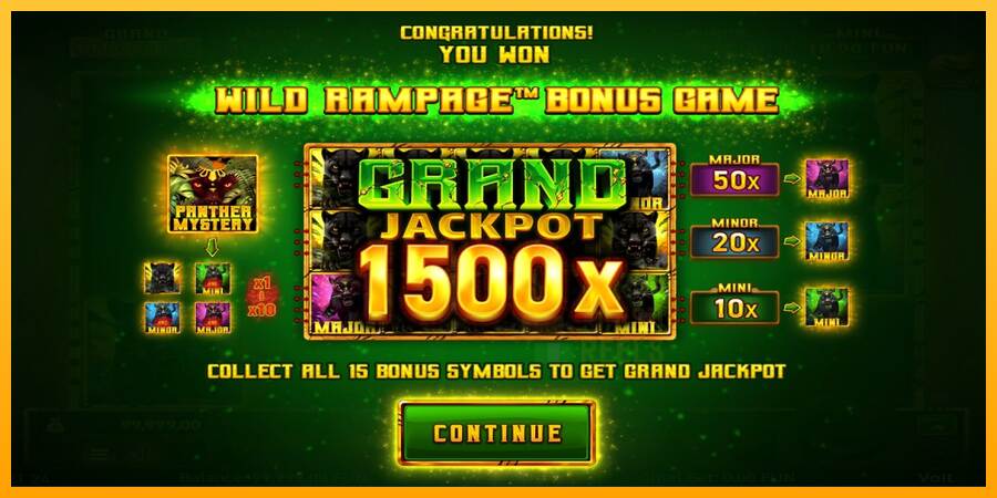 Mighty Wild: Panther Grand Gold Edition Halloween Jackpots macchina da gioco per soldi, immagine 3