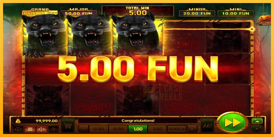 Mighty Wild: Panther Grand Gold Edition Halloween Jackpots macchina da gioco per soldi, immagine 4