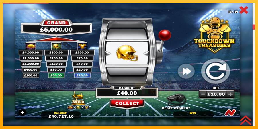 Touchdown Treasures macchina da gioco per soldi, immagine 4