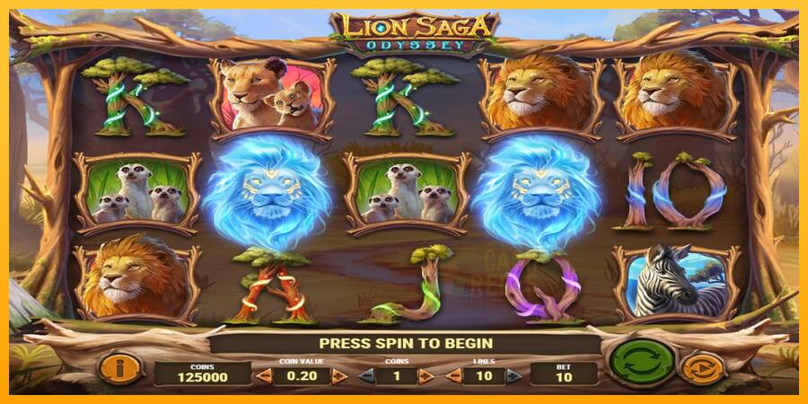 Lion Saga Odyssey macchina da gioco per soldi, immagine 1