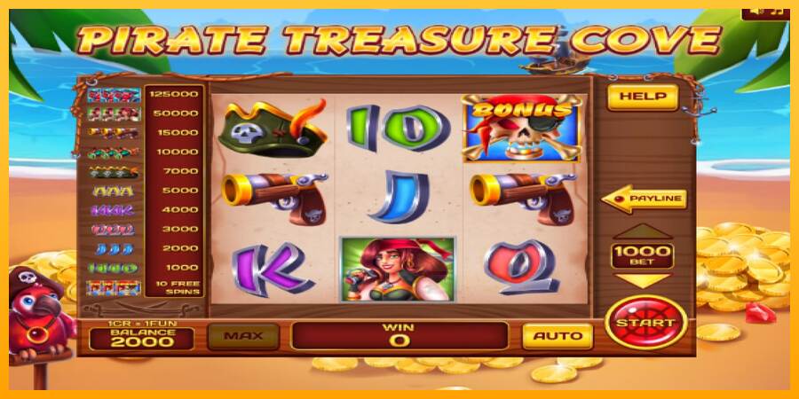 Pirate Treasure Cove Pull Tabs macchina da gioco per soldi, immagine 3