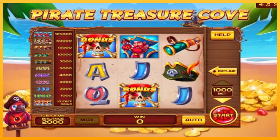 Pirate Treasure Cove Pull Tabs macchina da gioco per soldi, immagine 4