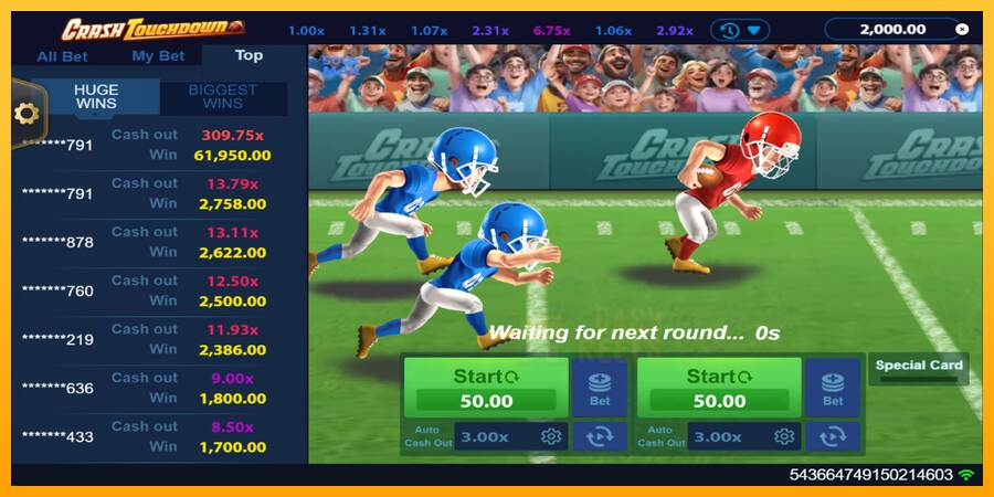 Crash Touchdown macchina da gioco per soldi, immagine 2