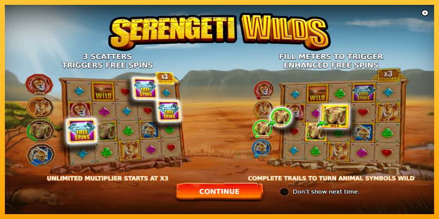 Serengeti Wilds macchina da gioco per soldi, immagine 1