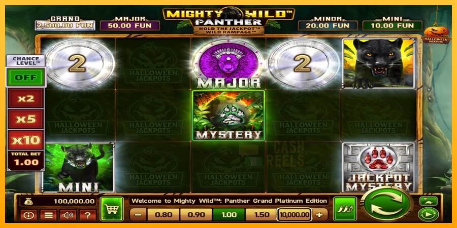 Mighty Wild: Panther Grand Platinum Edition Halloween Jackpots macchina da gioco per soldi, immagine 1