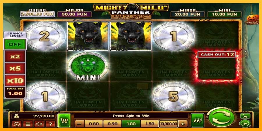 Mighty Wild: Panther Grand Platinum Edition Halloween Jackpots macchina da gioco per soldi, immagine 2