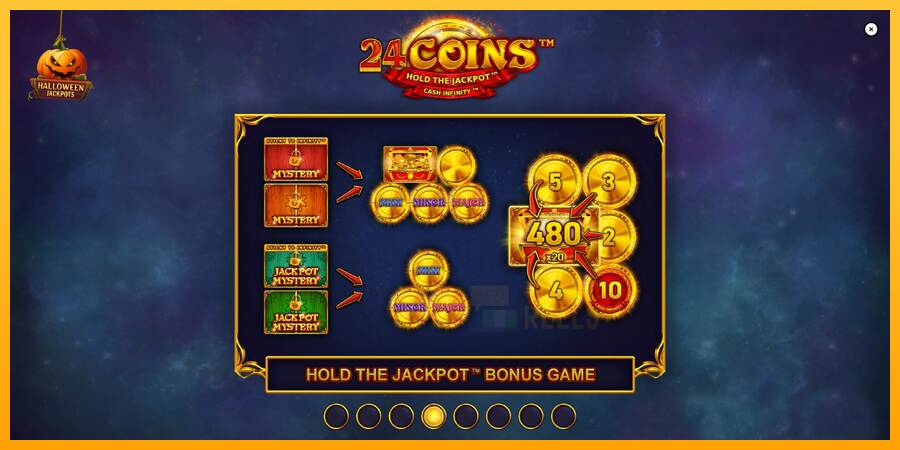 24 Coins Halloween Jackpots macchina da gioco per soldi, immagine 1