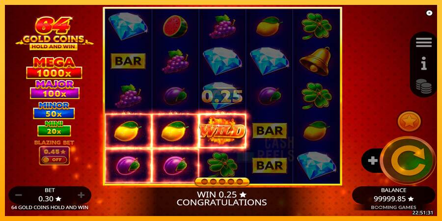 64 Gold Coins Hold and Win macchina da gioco per soldi, immagine 4