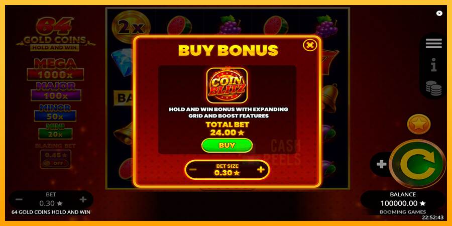 64 Gold Coins Hold and Win macchina da gioco per soldi, immagine 5