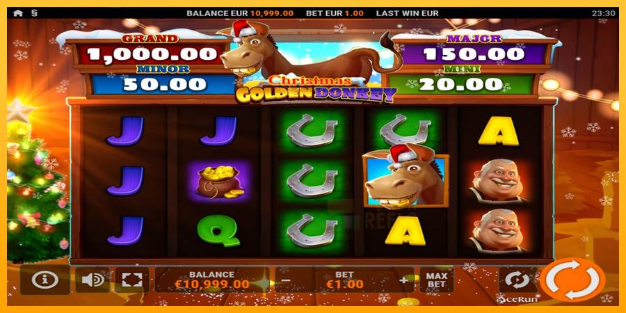 Golden Donkey Christmas macchina da gioco per soldi, immagine 2